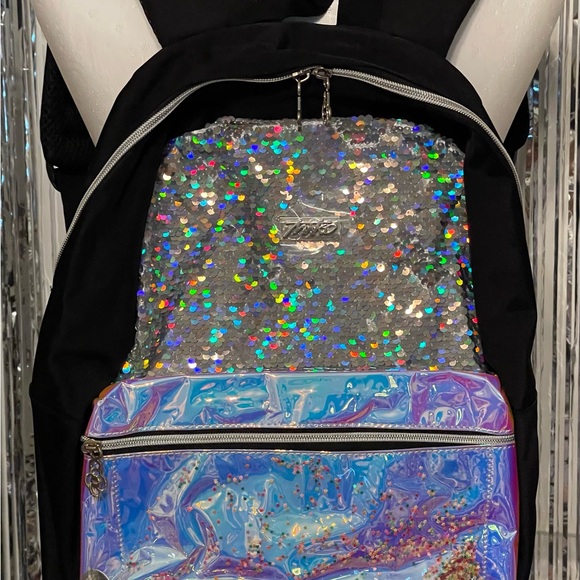 Miko Brand Sequin and Holographic Backpack - Picture 1 of 10
